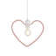 35cm H Metal Novelty Pendant Shade ( Uno ) in Pink