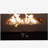 Smoked Glass Metal Rectangular Fire Pit-255787233
