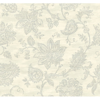 Rouleau de papier peint fleurs perses L 27 pi x l 27 po Bickley