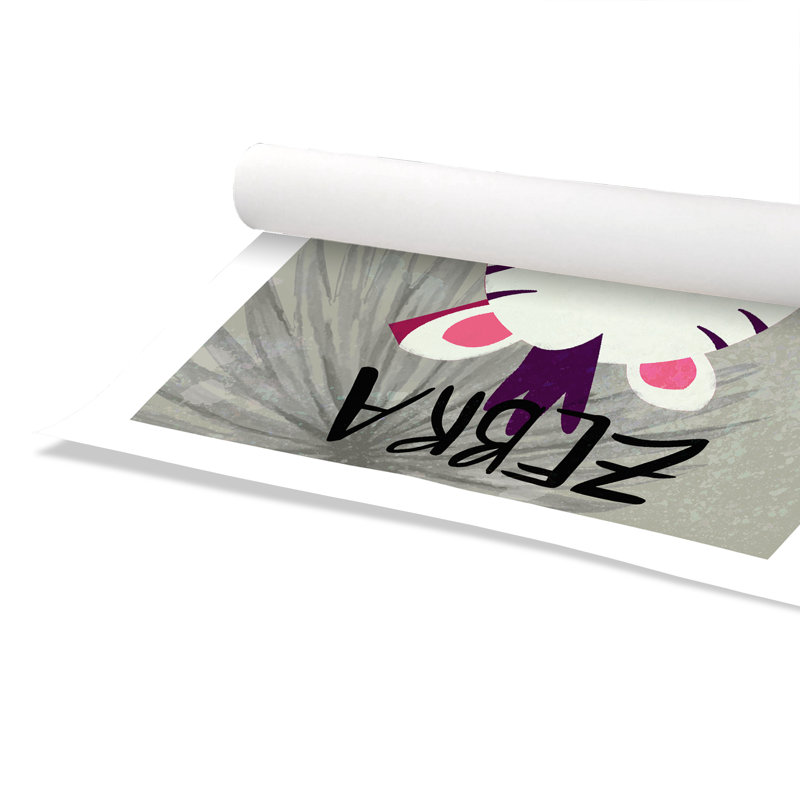 Impression sur papier Zebra Crossing, H 36 po x l 24 po x P 1 po, Papier