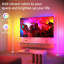 57" Corner Ambient Lighting Lamp With Music Sync & 16 Million Colours, Remote & App Control-106460245