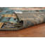 Tapis bleu marocain oriental fait à la main 7 x 10