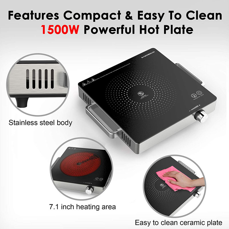 KADORER 1500 Watt Electric Single Hot Plate