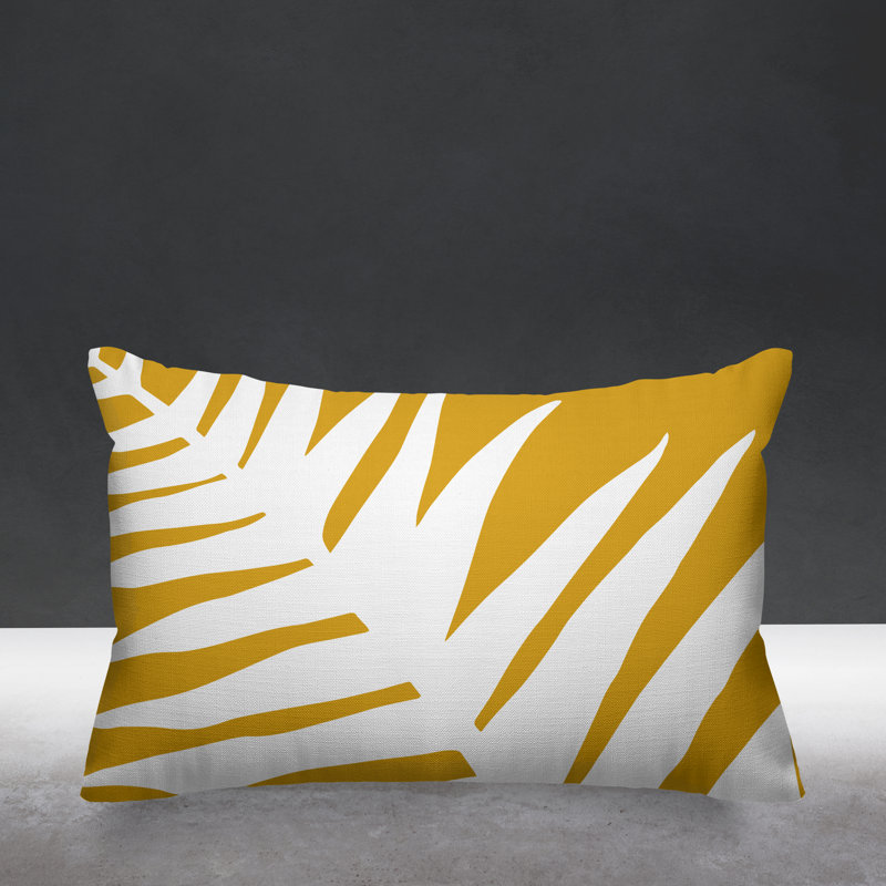 Housse et insert de coussin rectangulaire Fielding, Jaune