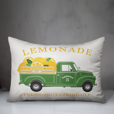 Outdoor Reversible Throw Pillow