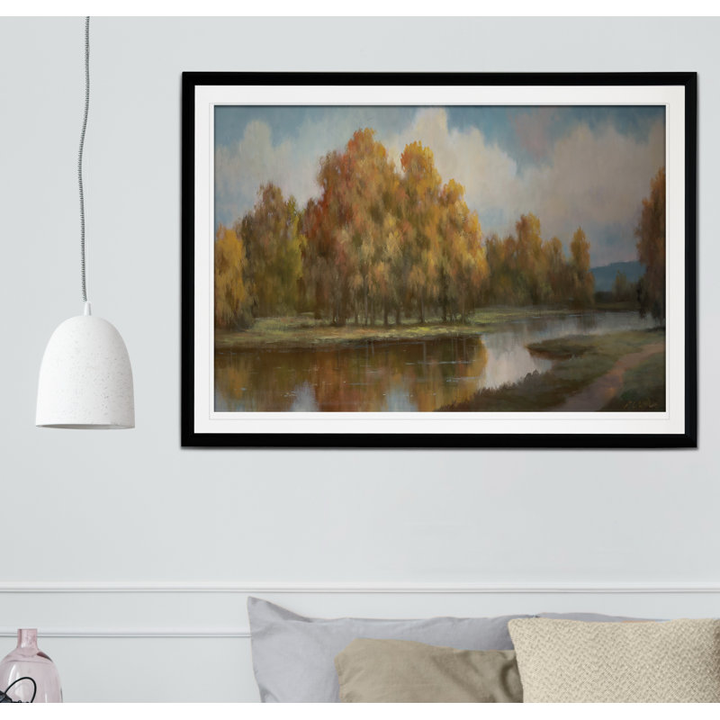 Shenandoah II - reproduction de cadre photo, Noir, H 30 po x l 40 po x P 1,5 po