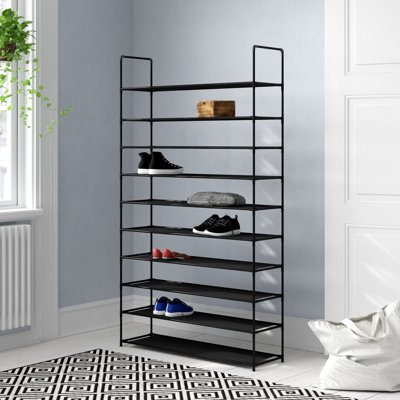 Schuhregal für 50 Paar Schuhe aus Metall