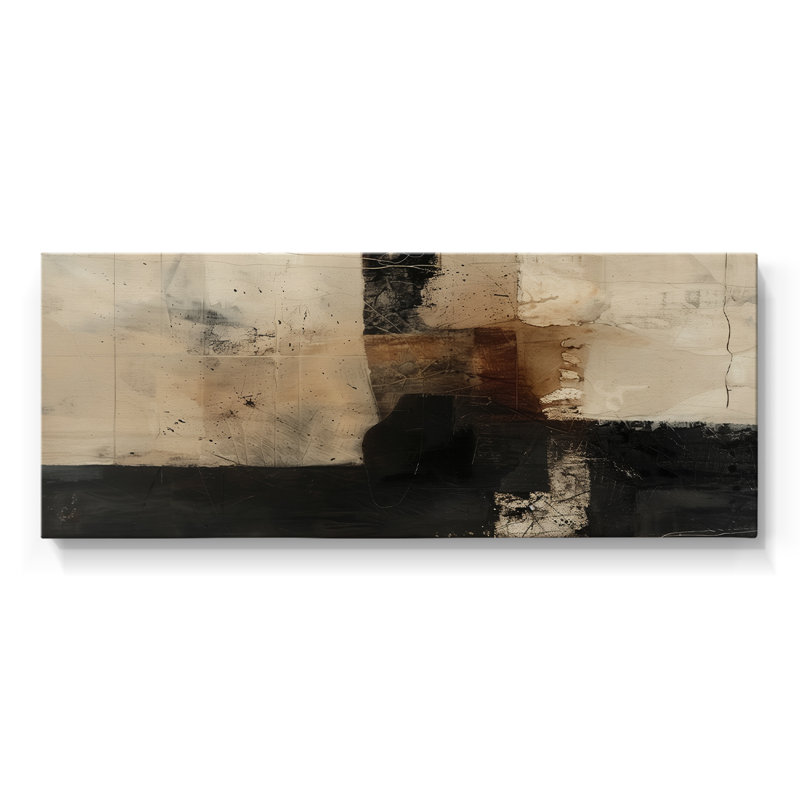Toile tendue avec châssis abstrait Series # 3 XC III, H 12 po x l 30 po