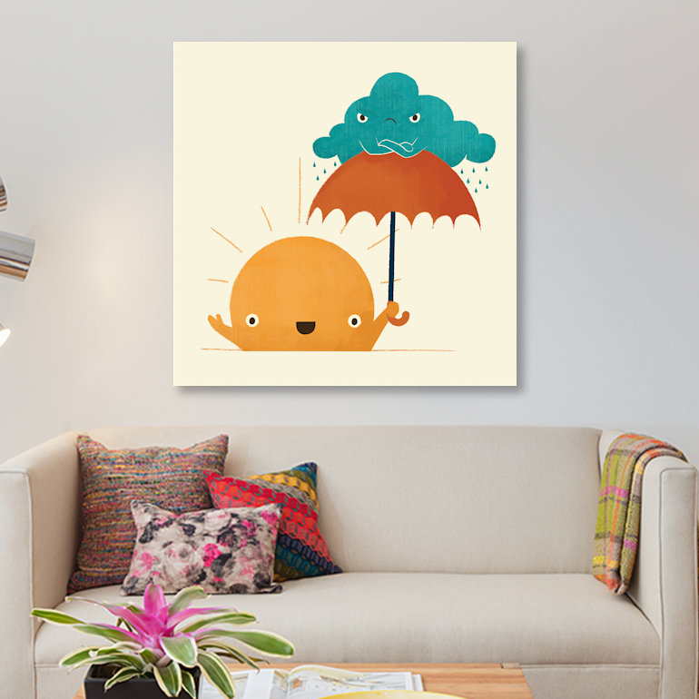 «Lighten Up», impression sur toile, H 37 po x l 37 po x P 1,5 po, Pas de tapis, Toile tendue