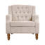 Fauteuil d'appoint, fauteuil de salon, ensemble de repose-pieds avec clous en laiton rétro, fauteuil capitonné capitonné-1678335994