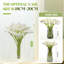 Fleurs en plastique réalistes de 13,4 po