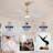 42" 5- Blade Ceiling Fan With Remote Control And Led Light-1304945193-1304945196