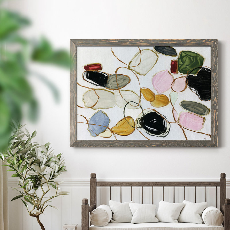 Versailles Treasures - Peinture sur toile encadrée, H 31,5 po x l 23,5 po x P 1,5 po, Gris