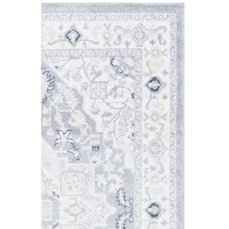 Lowrey Gray/Ivory Rug, Square 6'7"