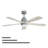 52 Inch Ceiling Fan With Light, 6-Speed Quiet Remote Control, Dimmable LED,  For  Living Room, Bedroom And Other Indoor-563319601-563319600