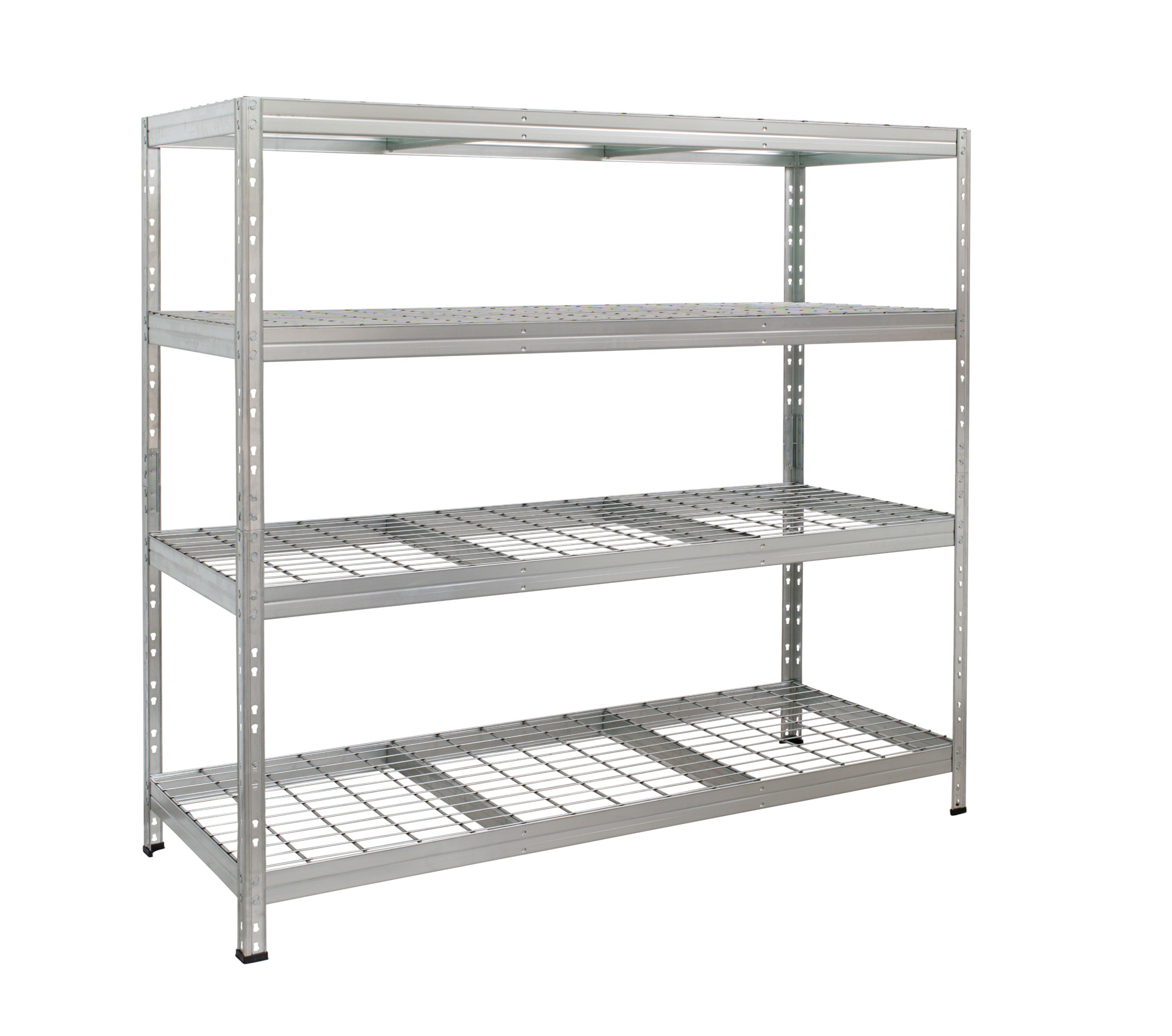 KING'S RACK Steel Heavy Duty 5-Tier Utility Shelving Unit (36-in W x 18-in  D x 72-in H), White in the Freestanding Shelving Units department at