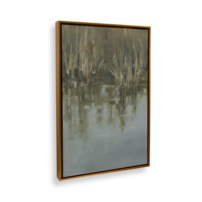 «Autumn Reeds I» par Ethan Harper, reproduction d'art, H 40 po x l 30 po, «Floater», reproduction encadrée sans passe-par