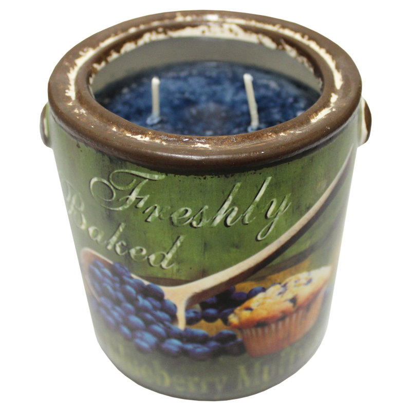 Bougie à pot à odeur bleuet gâteau