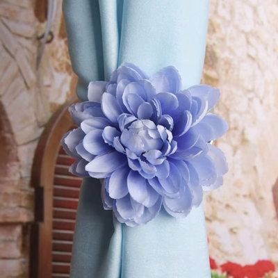 Set Of 2 Flower Buckles Clips Elegant Dahlia Curtain Clips Creative Flower Curtain Tieback Clip, Clip Pattern, F1