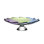 Assiette décorative abstraite Poppy Crystal en bleu / mauve / vert
