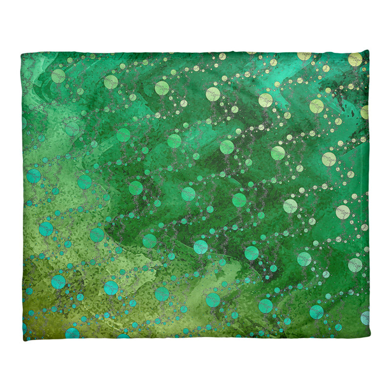 Couverture à étoiles Katelyn Elizabeth, l 32,5 po x L 42,5 po, Jaune / vert
