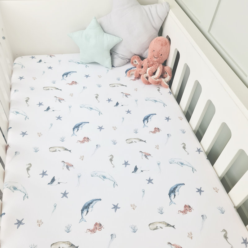 Mario Animals Cotton Blend - Piece Standard Cot Fitted Sheet