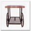 Chêne et table de bout avec tablette