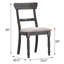 Chaises d'appoint brun clair et gris patiné