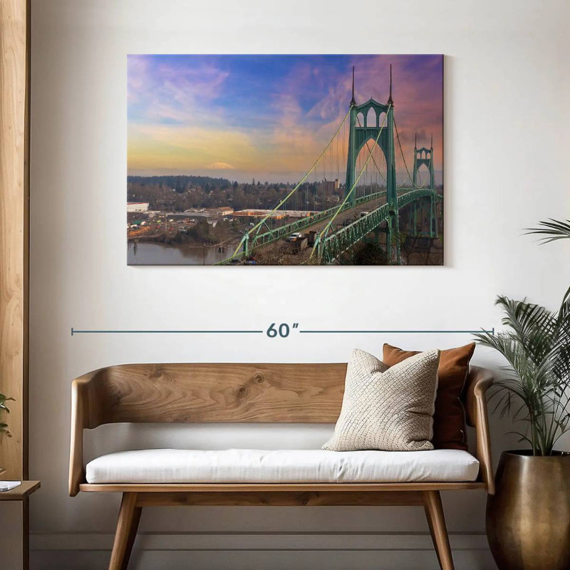 Lilie St Johns Bridge Oregon, 30" H x 45" W