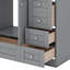 Meuble-lavabo autoportant de 72 po de style Shaker avec lavabo en céramique, tiroirs à fermeture en douceur et portes à fermeture en douceur-932496599