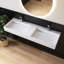 Lavabo de salle de bain mural double 54 po