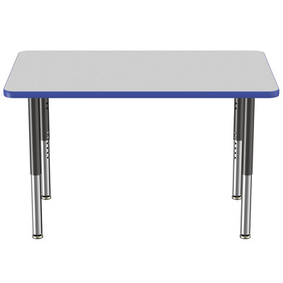 Rectangle T-Mold Adjustable Height Activity Table