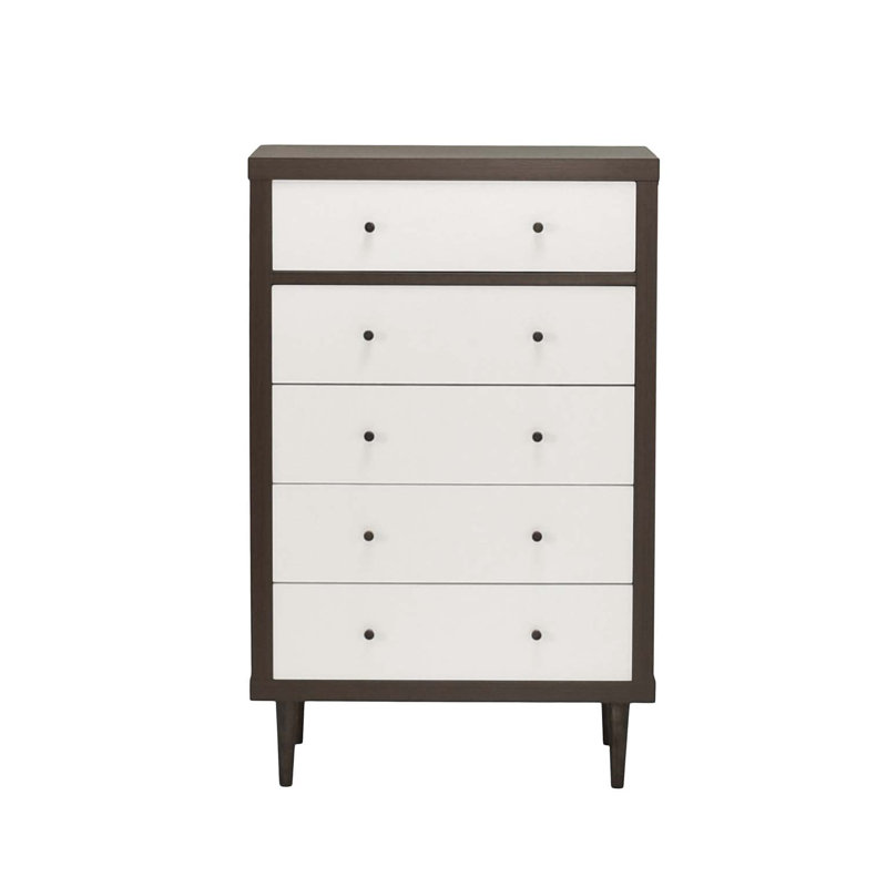 Commode à 5 tiroirs, Blanc