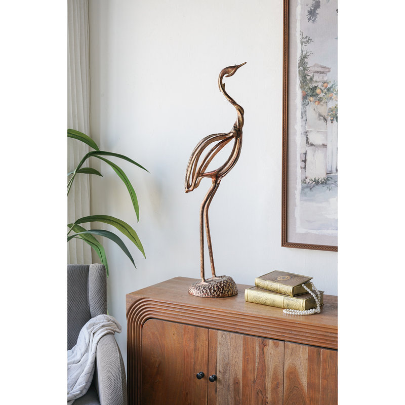 Figurine de grue 10 x 8 x 37 po