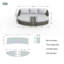 226.1cm Wide Wicker Patio Daybed with Cushions-1288217182