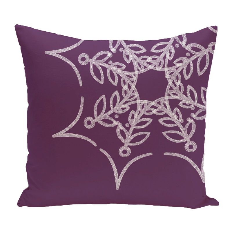 Coussin d'extérieur carré, Mauve, H 16 po x l 16 po