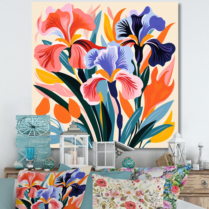 Art mural Henri Matisse, H 30 po x l 30 po x P 1,5 po, Toile tendue