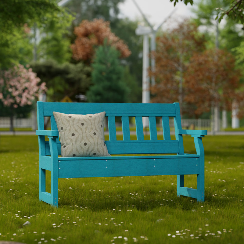 Banc de jardin Heritage, Bleu Aruba