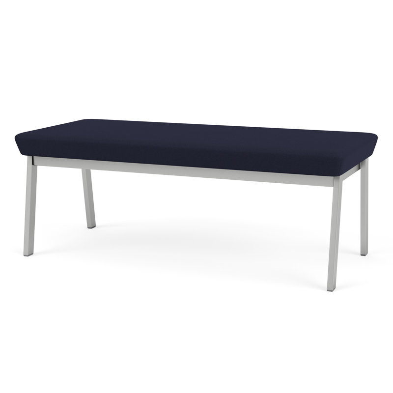 Banc en métal Newport, Argent, Bleu marine Open House