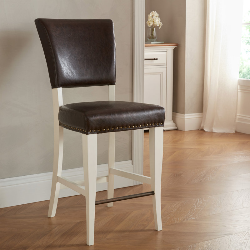 Lautrec Upholstered Adjustable Height Counter Stool, Espresso