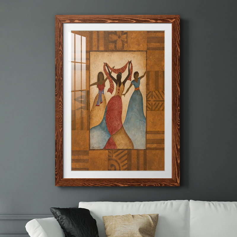 Rythme - peinture encadrée, H 37,5 po x l 27,5 po x P 1,5 po, Cadre en érable