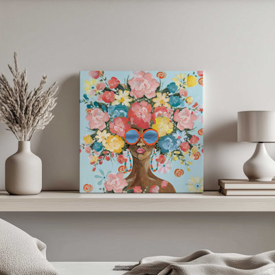 Sunning In Florals I V2 By Yvette St. Amant Canvas Art Print