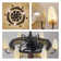 24.8" Farmhouse Retro Ceiling Fan With Lights And Remote/app Control