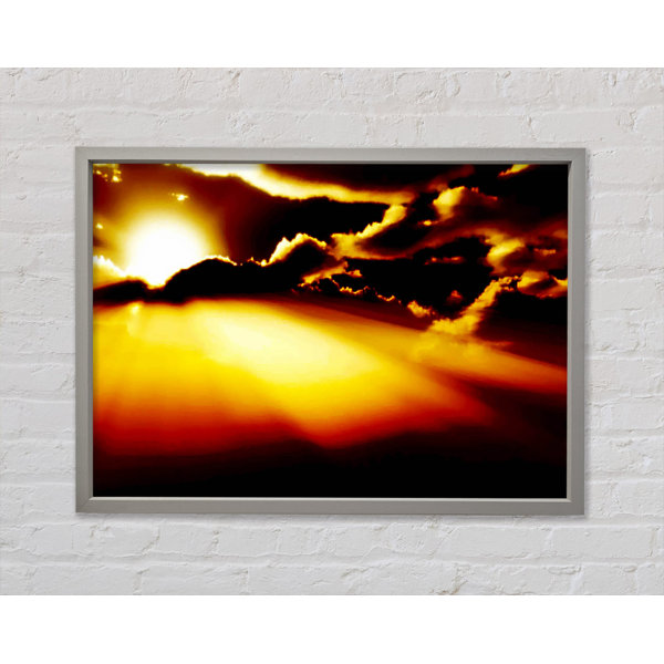Ebern Designs Sun Bursting Through The Clouds - Single Picture Frame ...