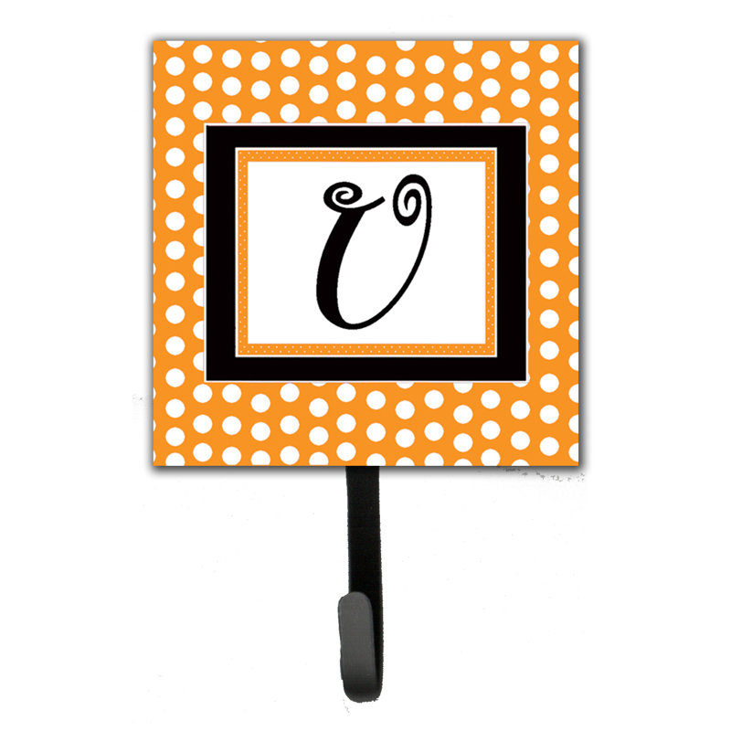 Porte-laisse coussin monogramme et crochet mural, U