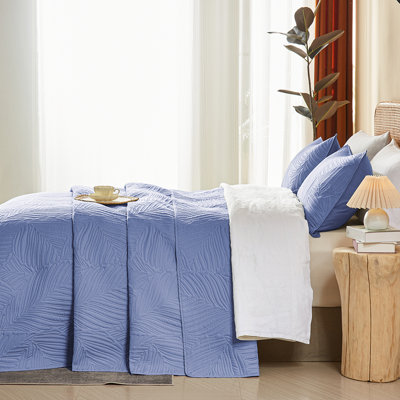 Ensemble de courtepointe Ensemble de housse de couette classique - ensemble de couvre-lit doux pour toutes les saisons, édredon mince de luxe, couverture matelassée chaude avec taies décoratives
