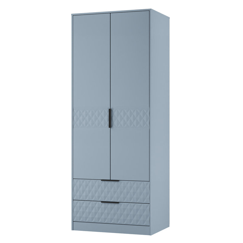 Bethanne 2 Drawer Double Wardrobe, Grey