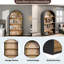 Landlith 43" Tall Arched Wooden Bookcase with 4 Storage Shelves