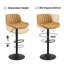 Adjustable Height Swivel Bar Stool-1525197303