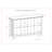 Acadian 57"W Solid Wood Storage Console Table with 8 Cube Storage